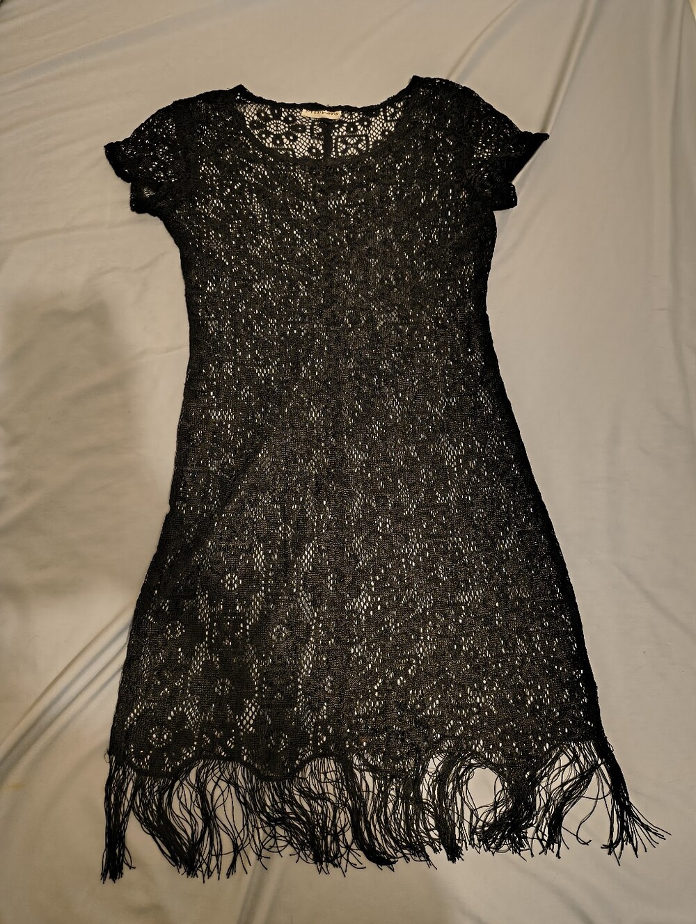 Vtg Y2K Mirrors Sheer Dress